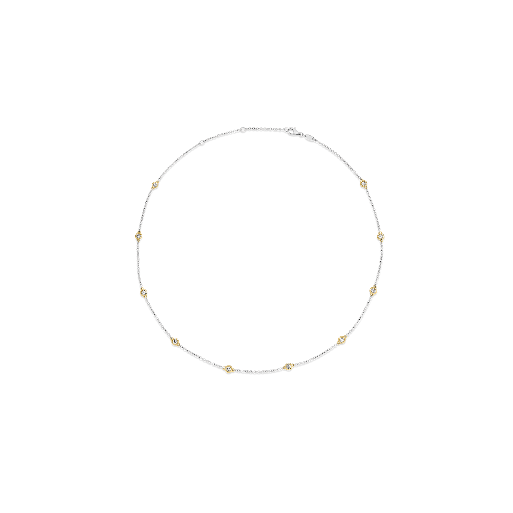 TWO-TONE YARD DIAMOND NECKLACE