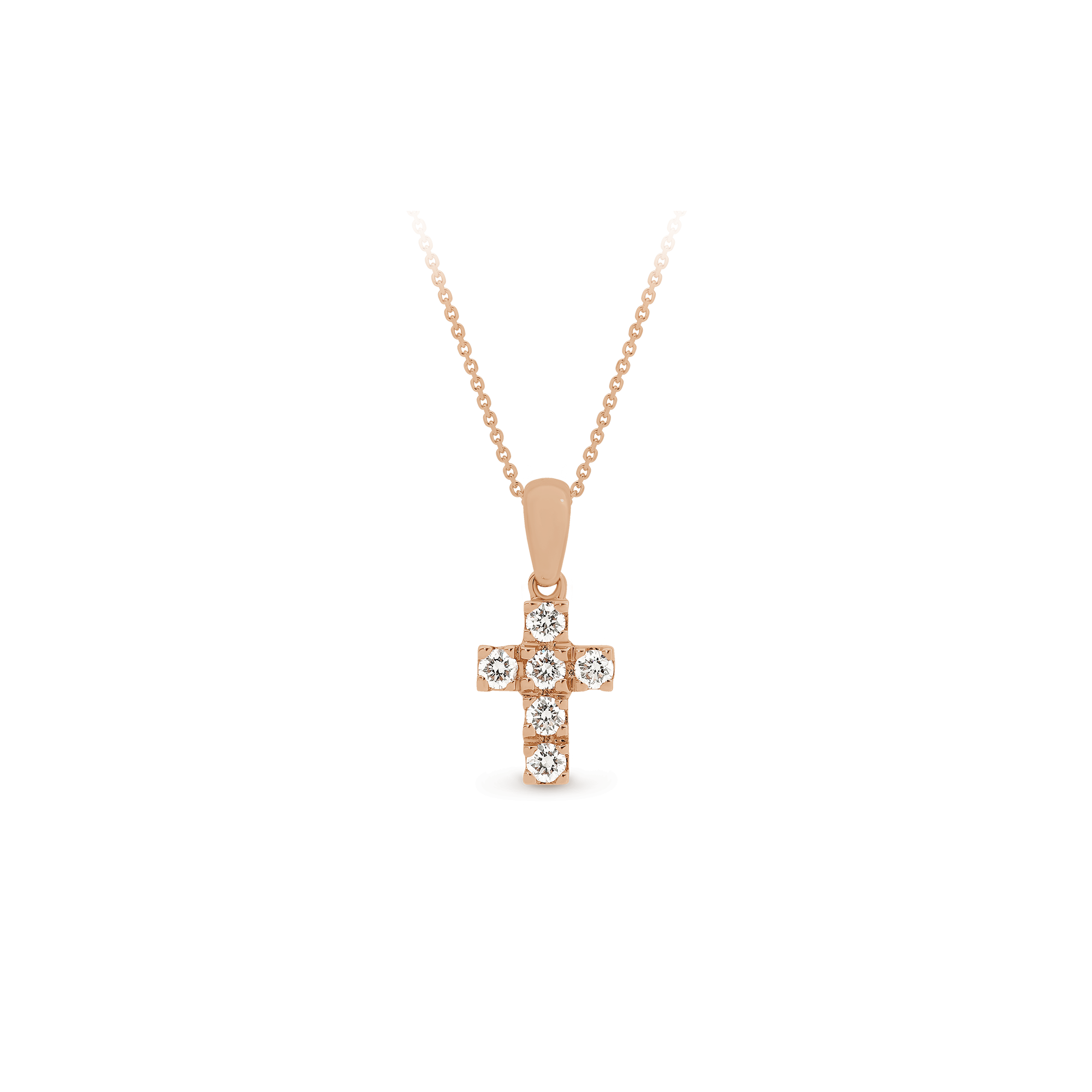 SMALL DIAMOND CROSS PENDANT - Image 3