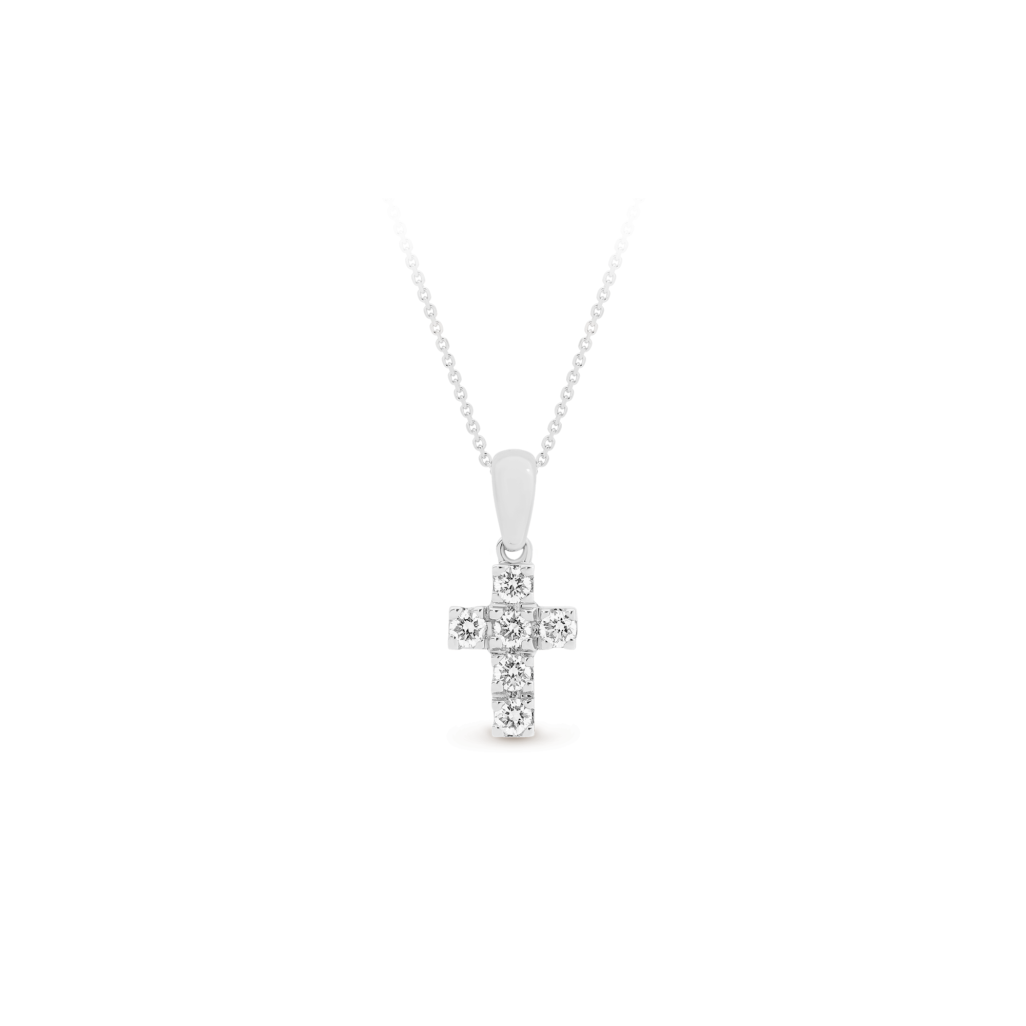 SMALL DIAMOND CROSS PENDANT