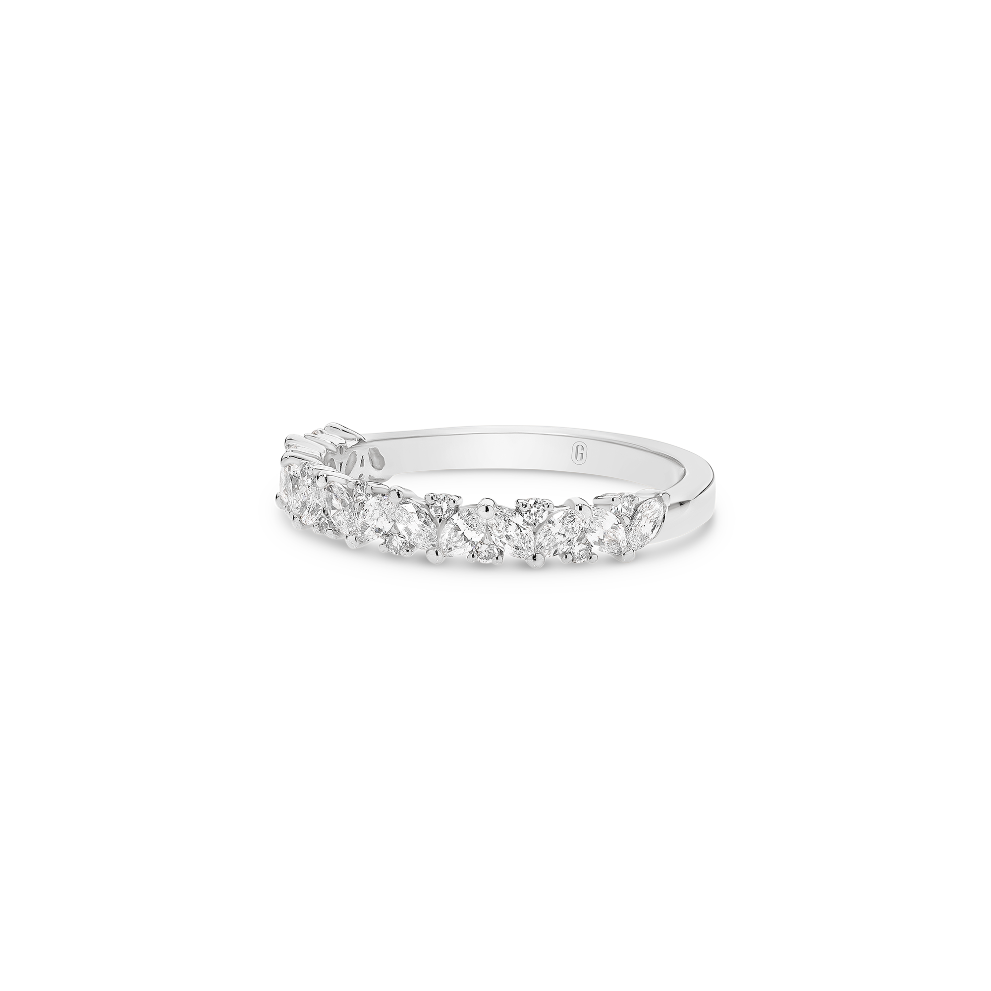 SCATTERED MARQUISE ROUND DIAMOND BAND - Image 2