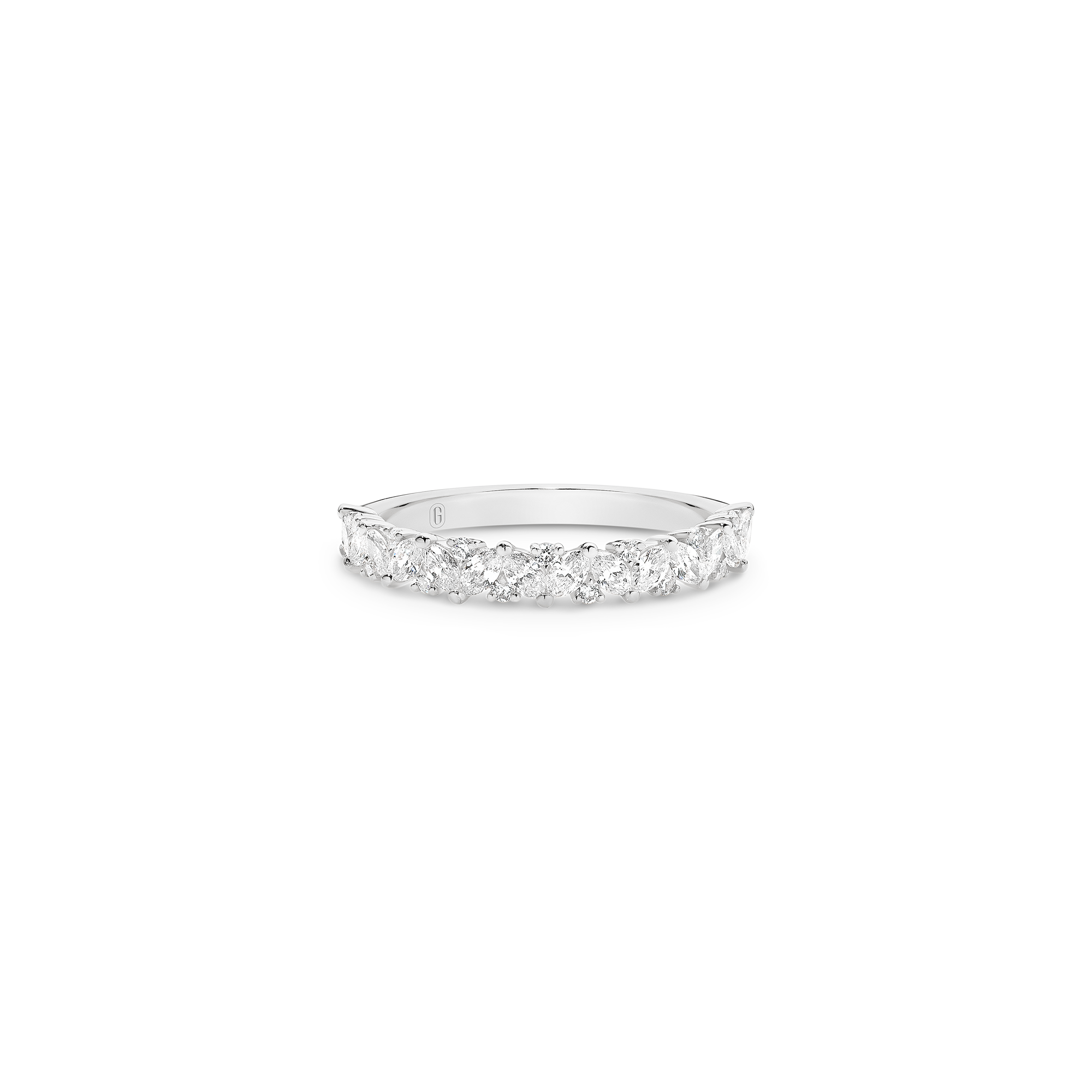 SCATTERED MARQUISE ROUND DIAMOND BAND