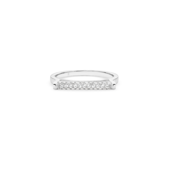 FLAT TOP DIAMOND PAVÉ RING