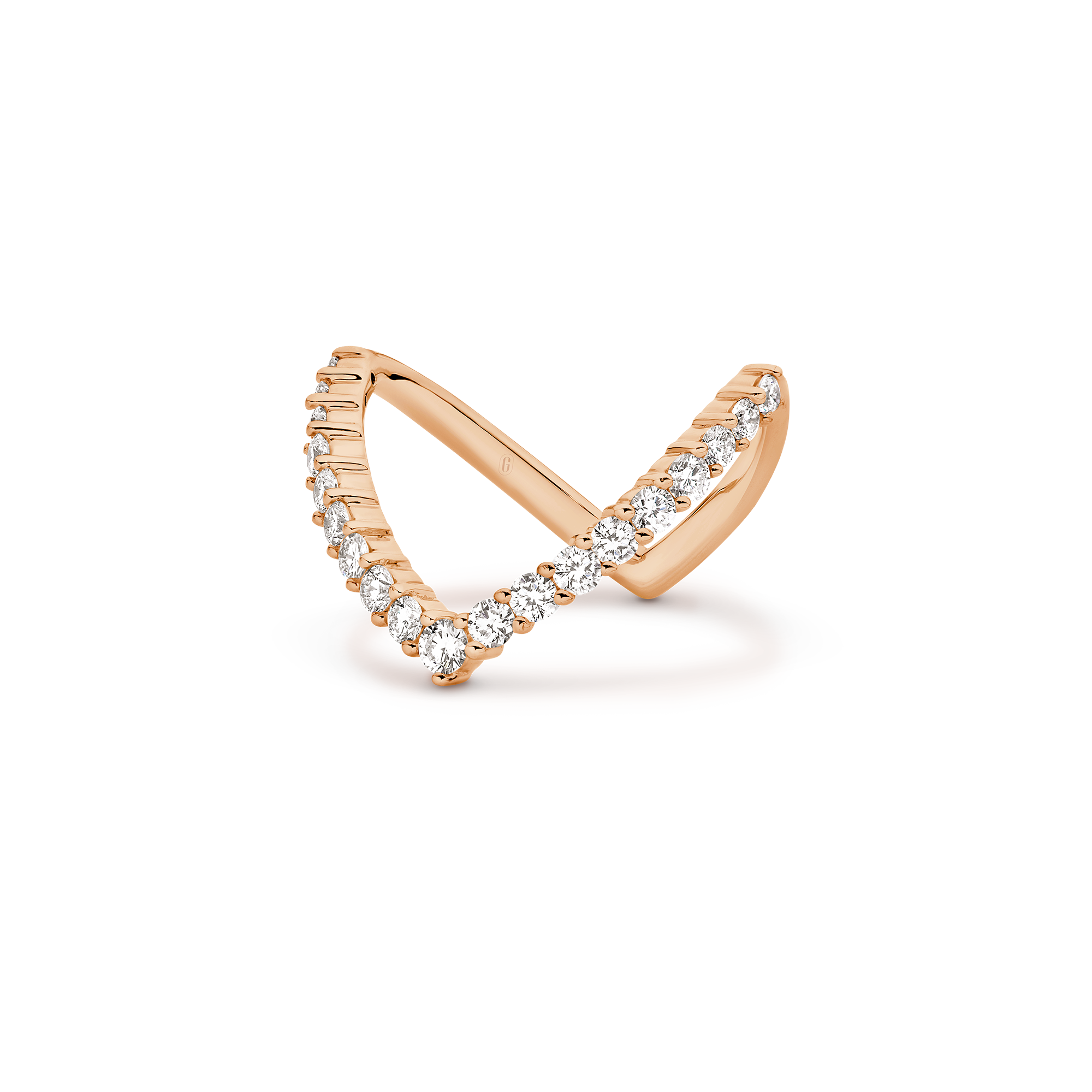 FANCY DIAMOND 'V' SHAPE RING - Image 8
