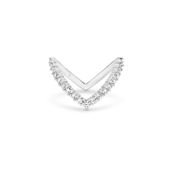 FANCY DIAMOND 'V' SHAPE RING