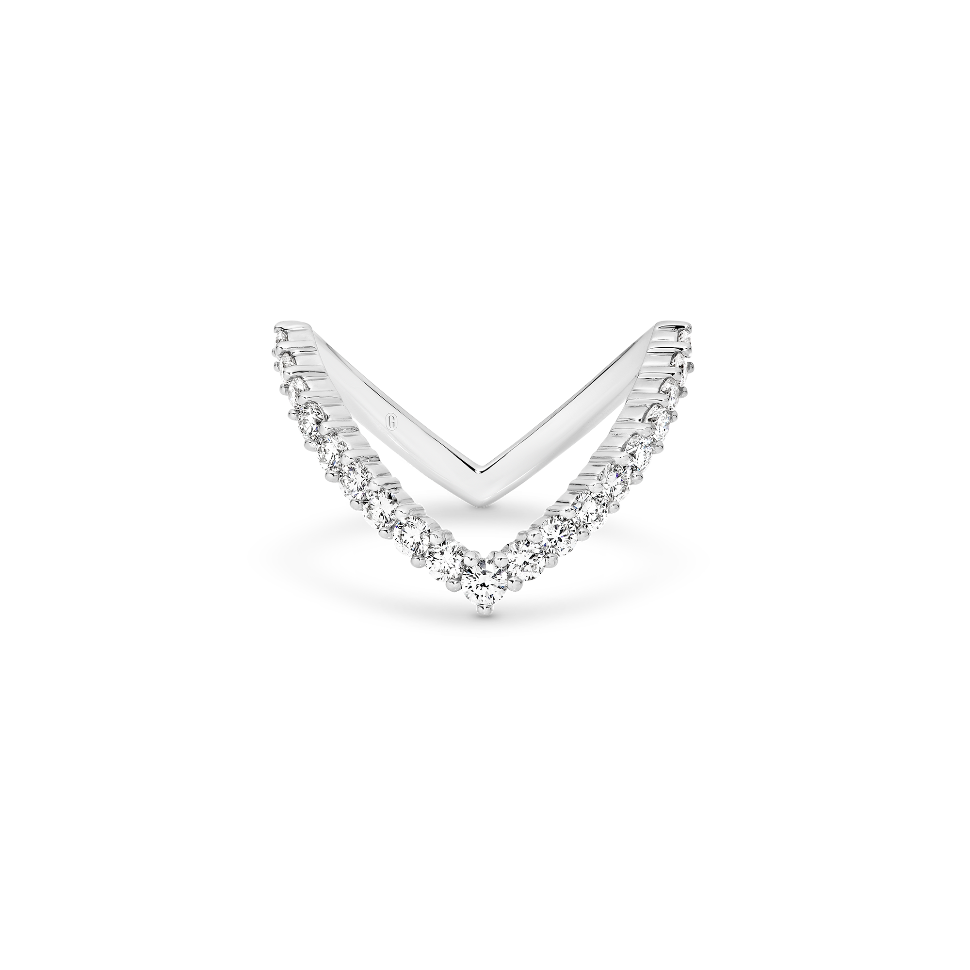 FANCY DIAMOND 'V' SHAPE RING