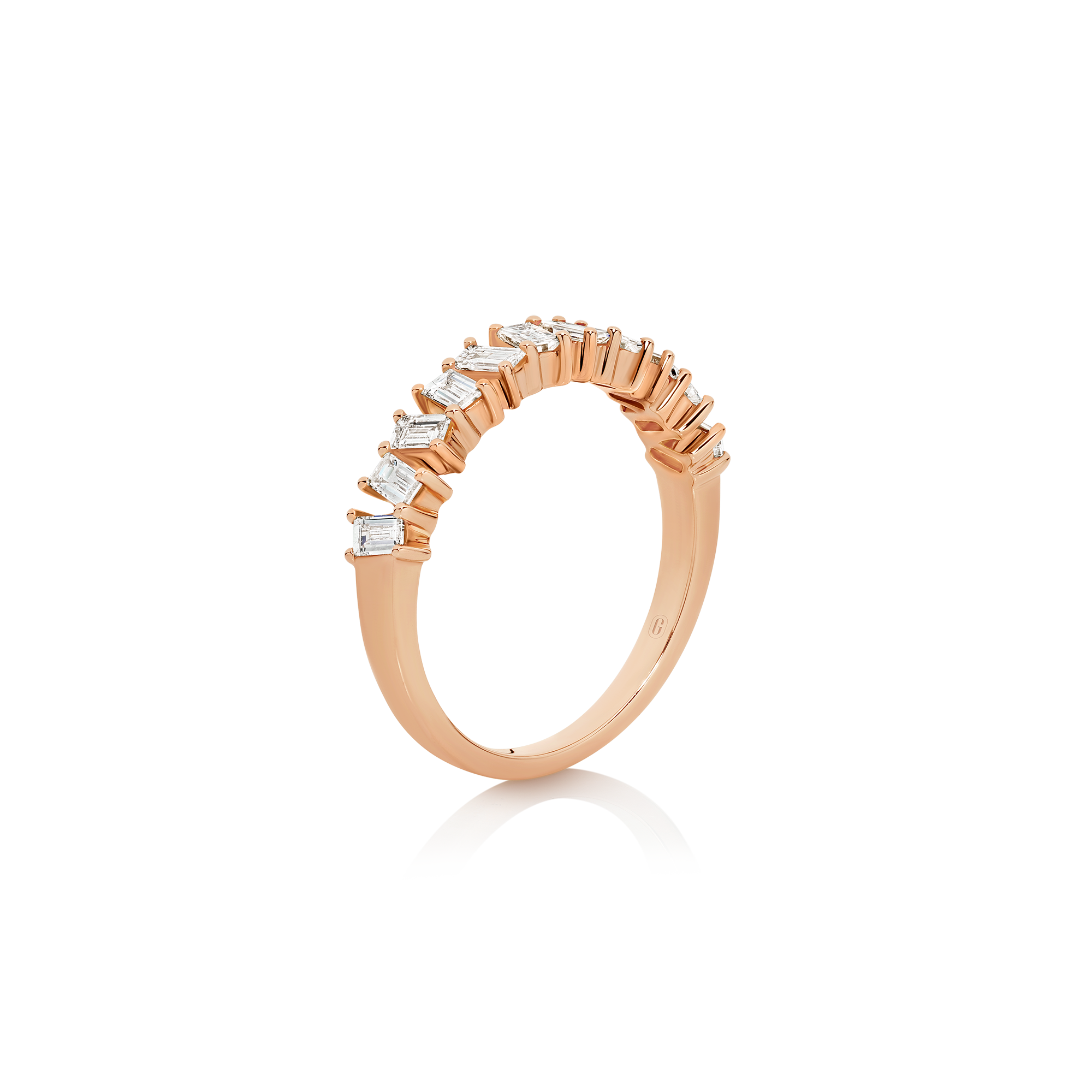 SLANTED BAGUETTE DIAMOND BAND - Image 8