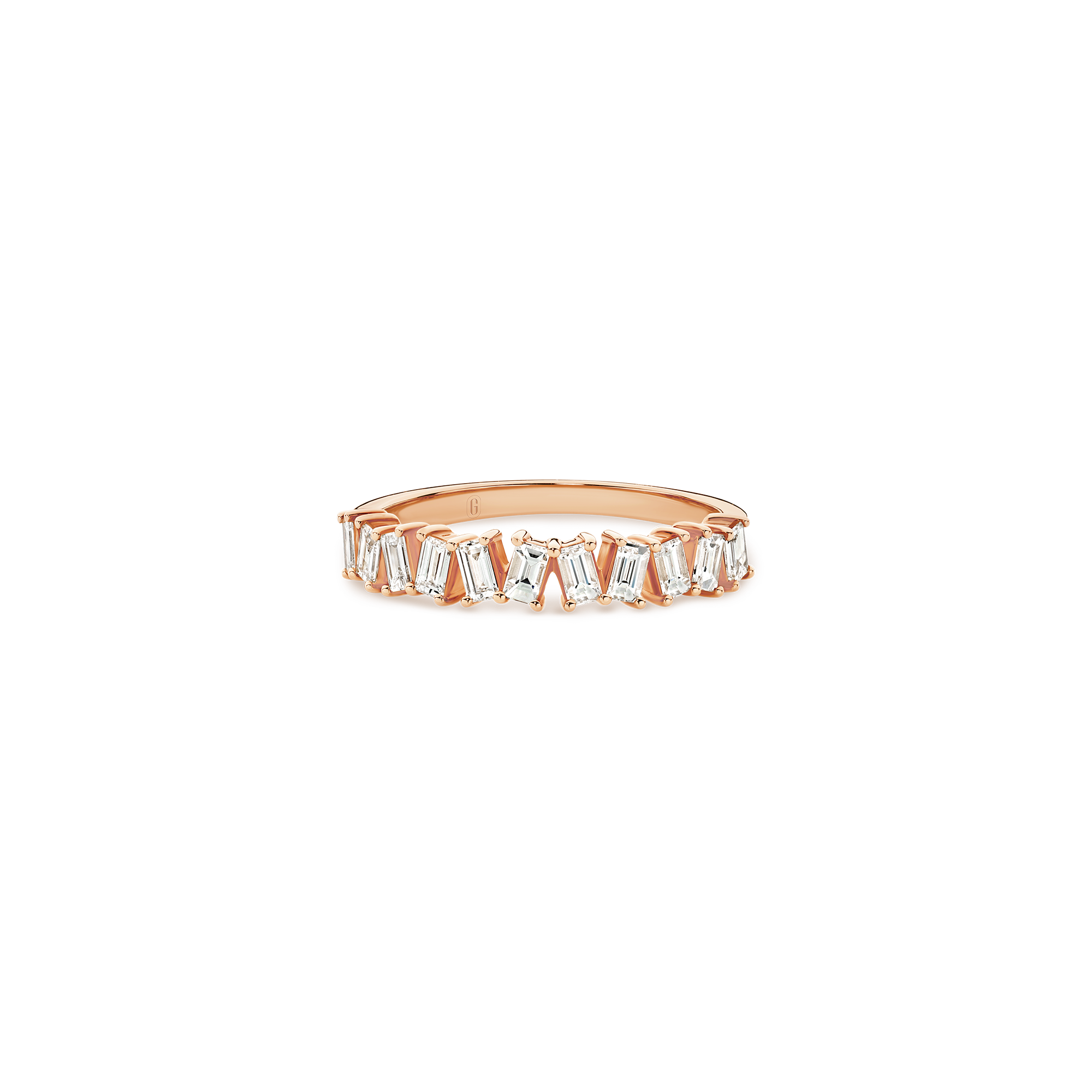 SLANTED BAGUETTE DIAMOND BAND - Image 7
