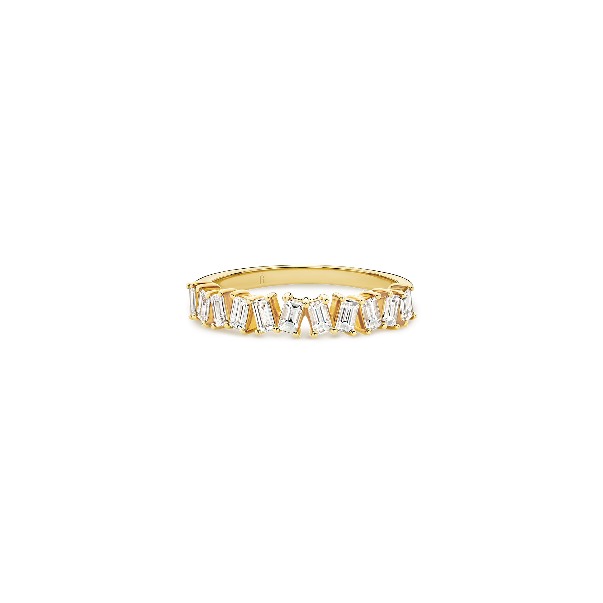 SLANTED BAGUETTE DIAMOND BAND - Image 4