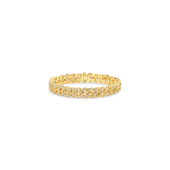 Alternative view of WIDE DIAMOND CURB BRACELET