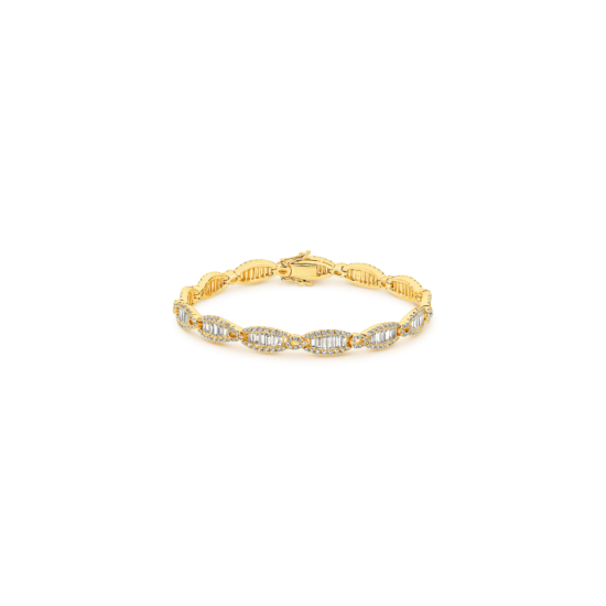 Alternative view of FANCY BAGUETTE DIAMOND BRACELET