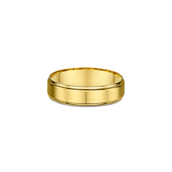 Alternative view of POLISHED EDGE MEN'S WEDDING BAND