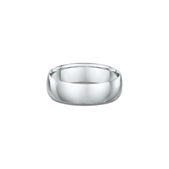 FLAT DOME MEN'S WEDDING BAND