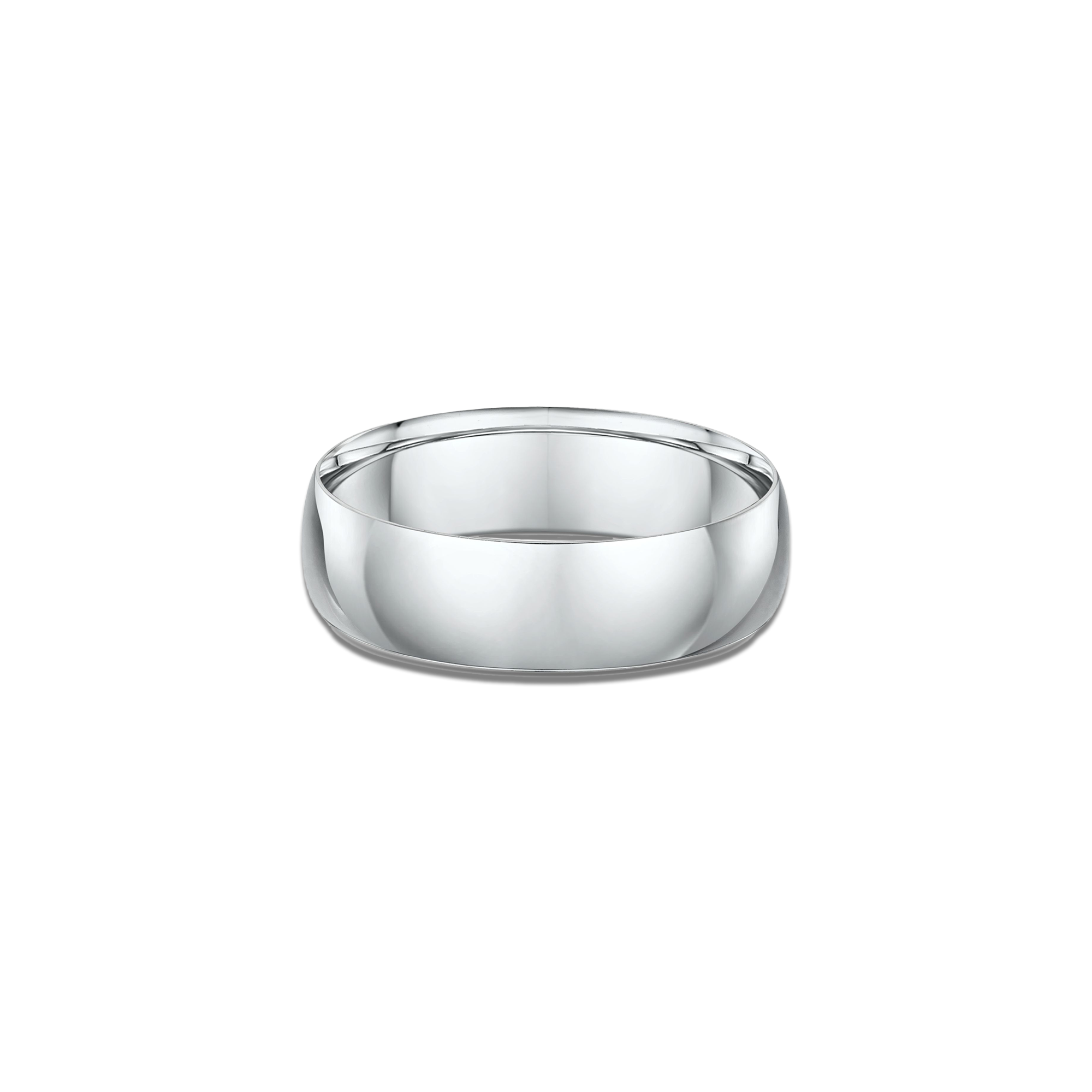 FLAT DOME MEN'S WEDDING BAND