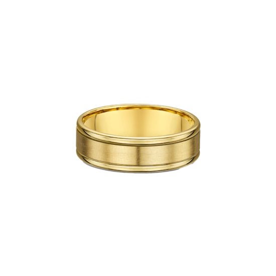 Alternative view of ELEVATED MEN'S WEDDING BAND