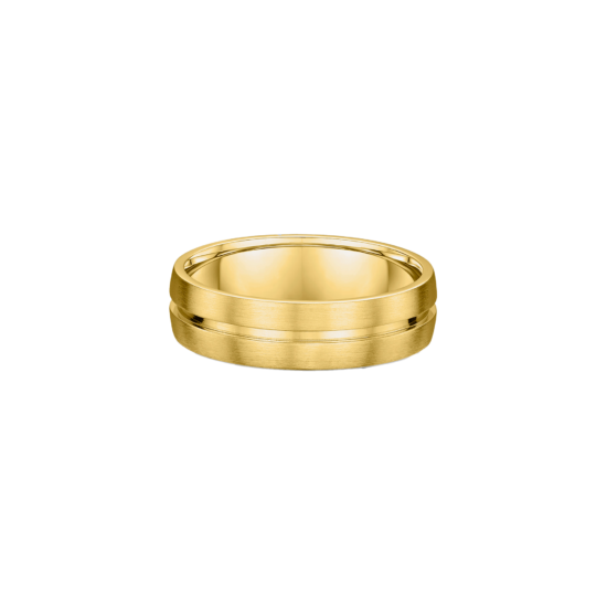 Alternative view of GROOVE MEN'S WEDDING BAND