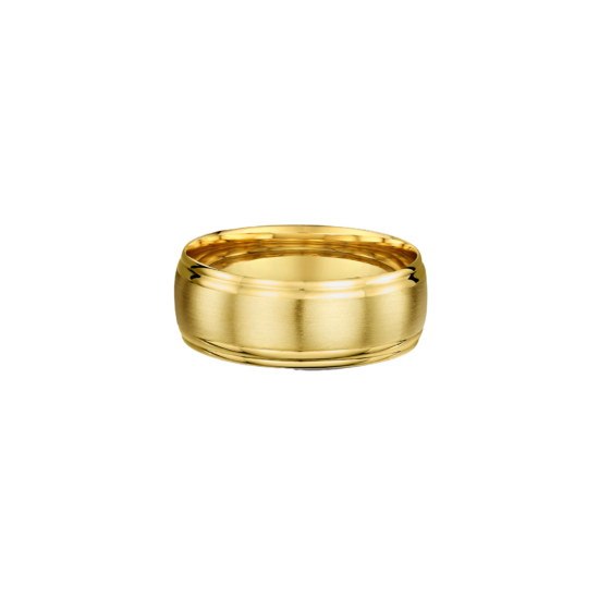 Alternative view of DOME DOUBLE BEVELLED MEN'S WEDDING BAND