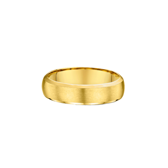 Alternative view of CLASSIC BEVELLED MEN'S WEDDING BAND