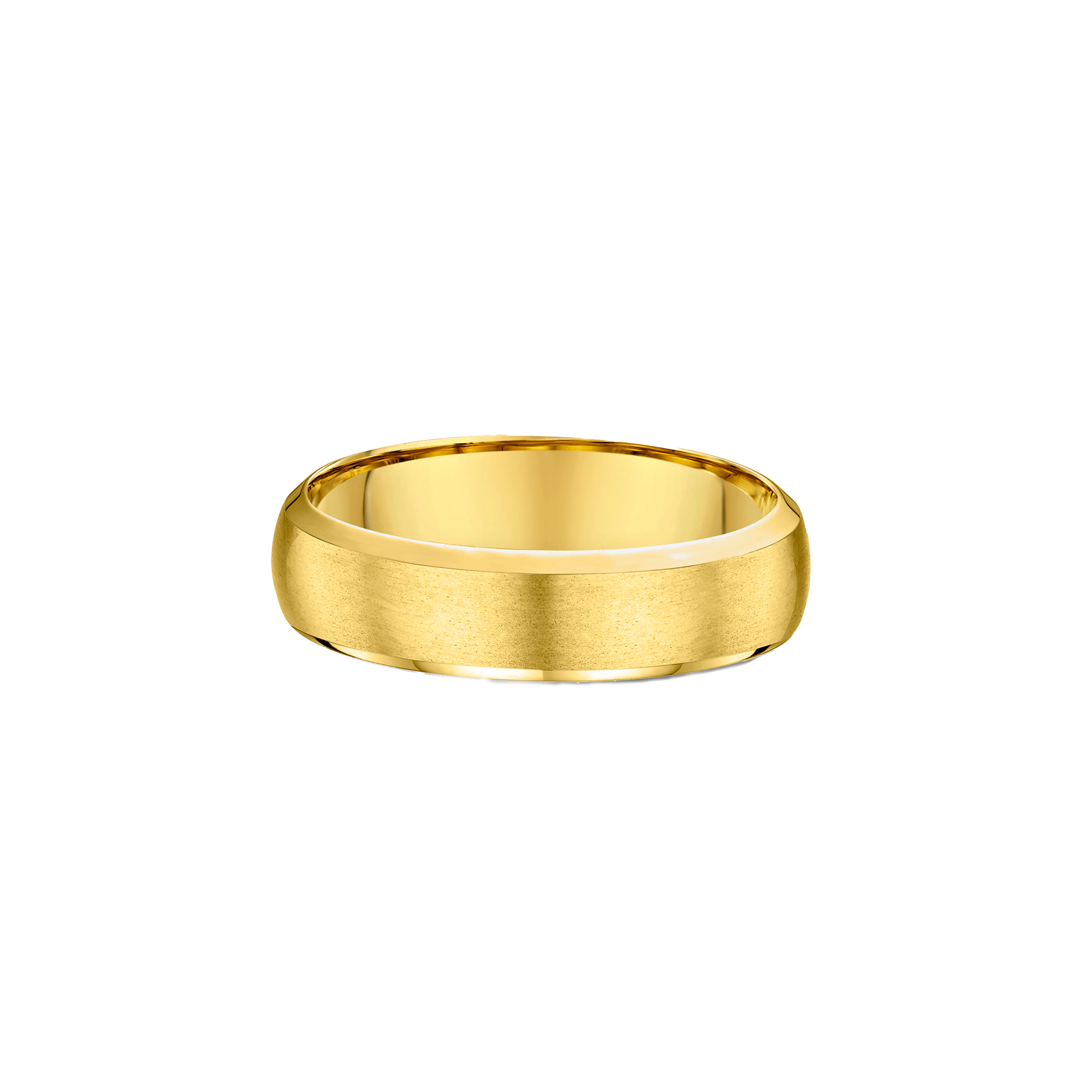 CLASSIC BEVELLED MEN'S WEDDING BAND - Image 2