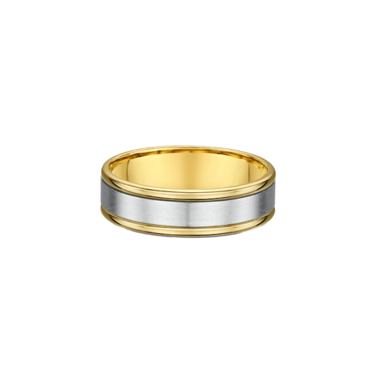TWO-TONE MEN'S WEDDING BAND