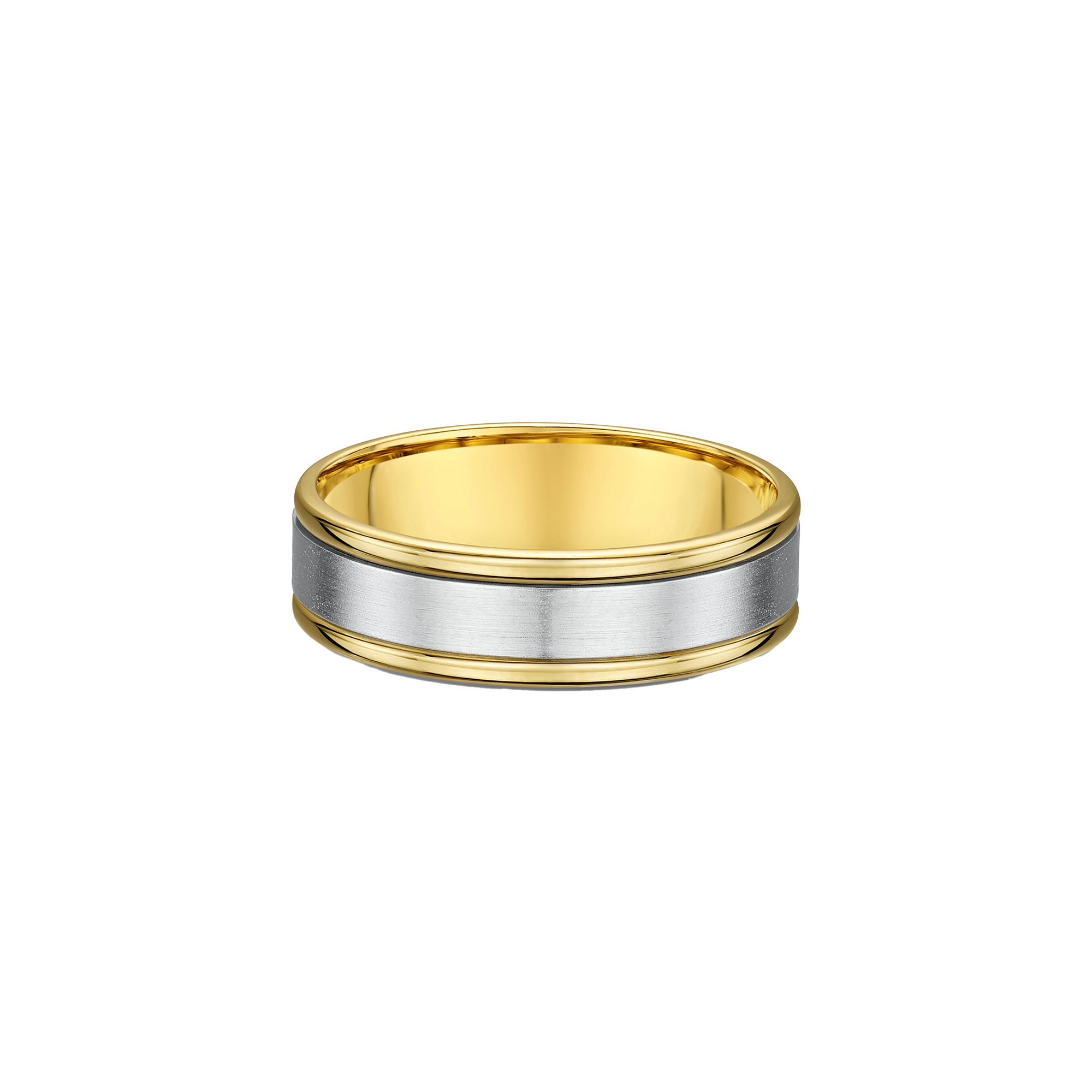 TWO-TONE MEN'S WEDDING BAND