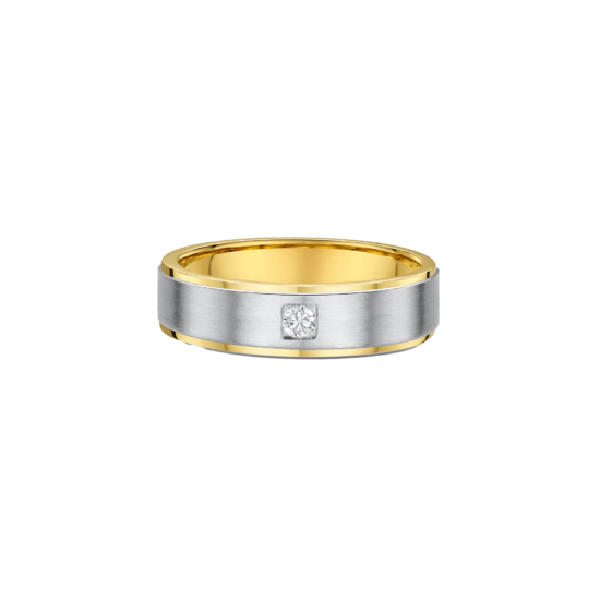 Classic Diamond Men's Wedding Band