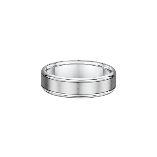BRUSHED CENTRE MEN'S WEDDING BAND
