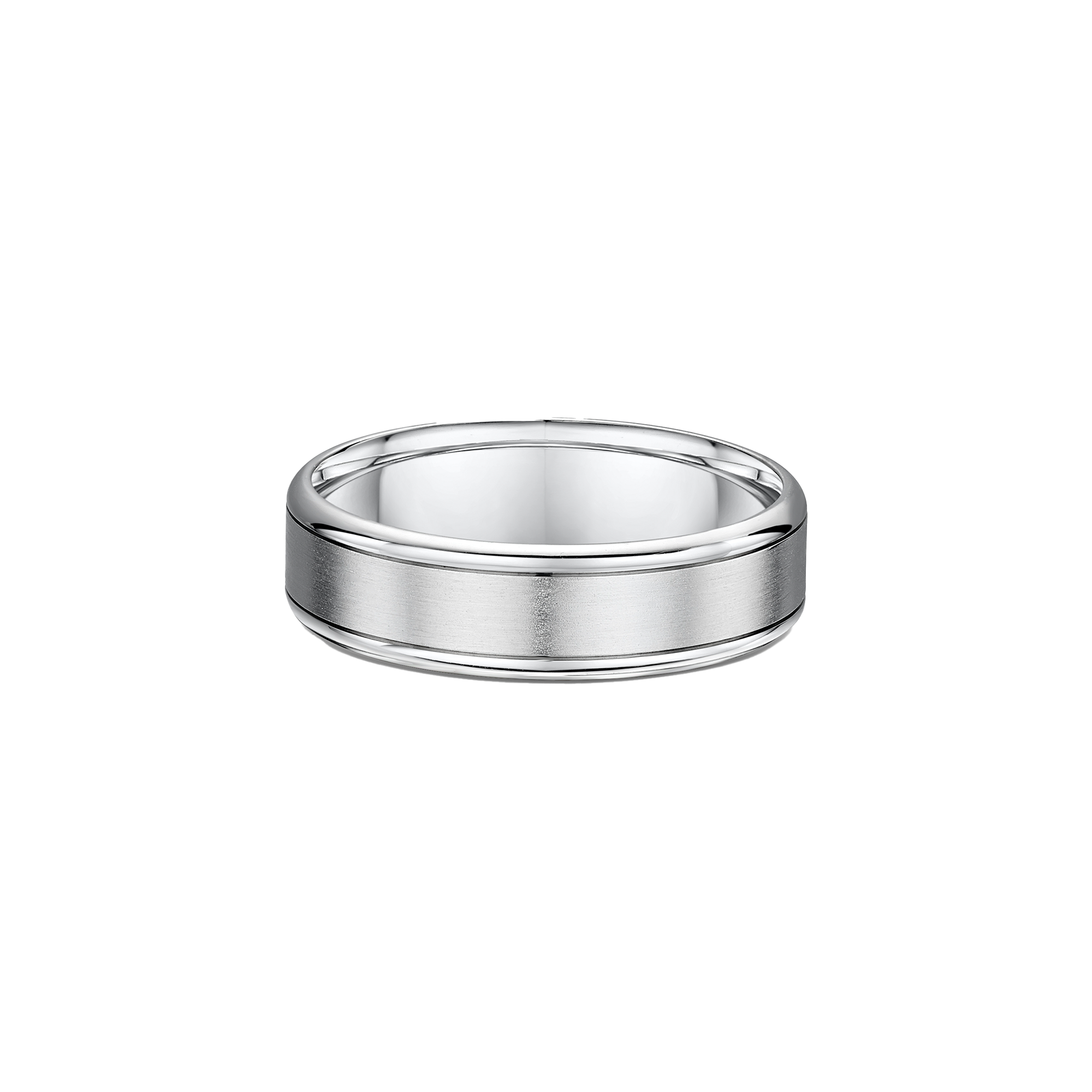 BRUSHED CENTRE MEN'S WEDDING BAND