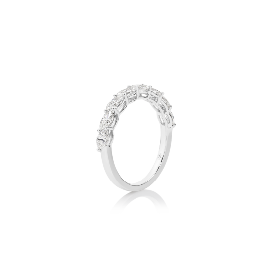 Alternative view of SLANTED MARQUISE DIAMOND BAND