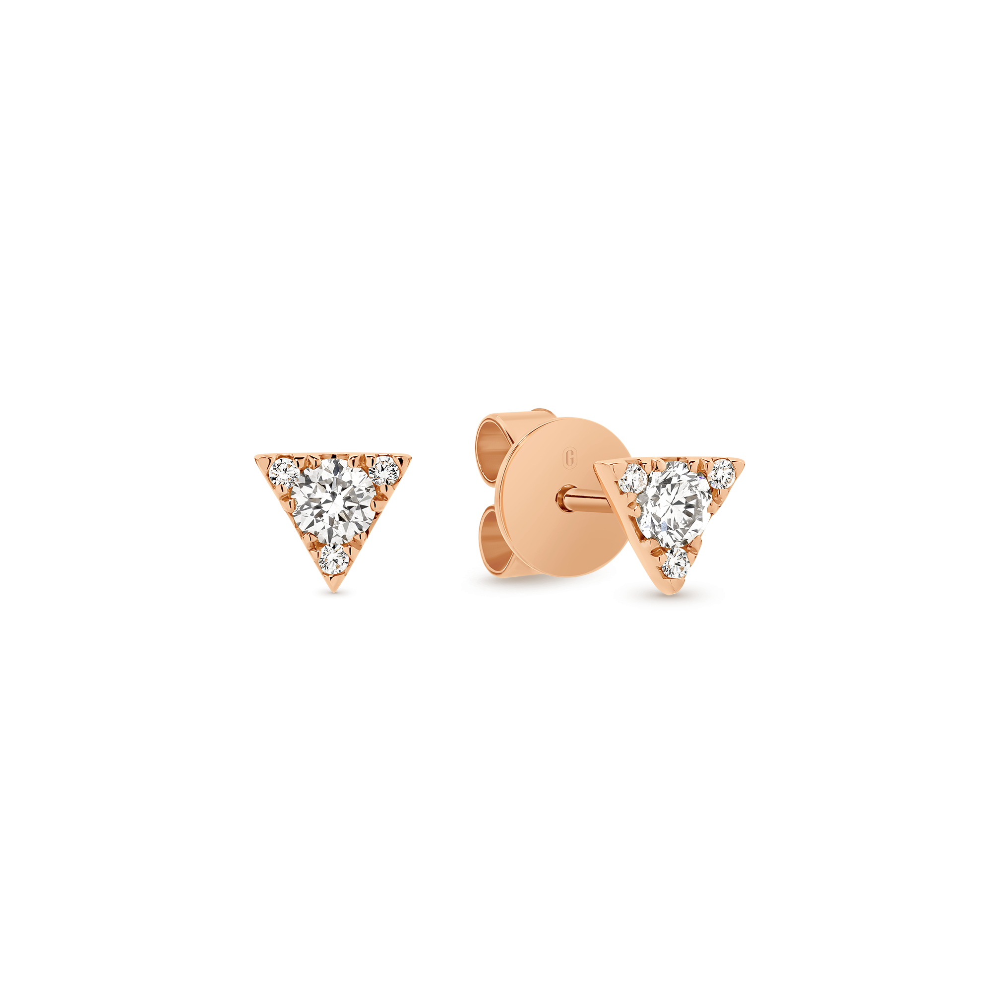 TRIANGLE DIAMOND STUD - Image 3