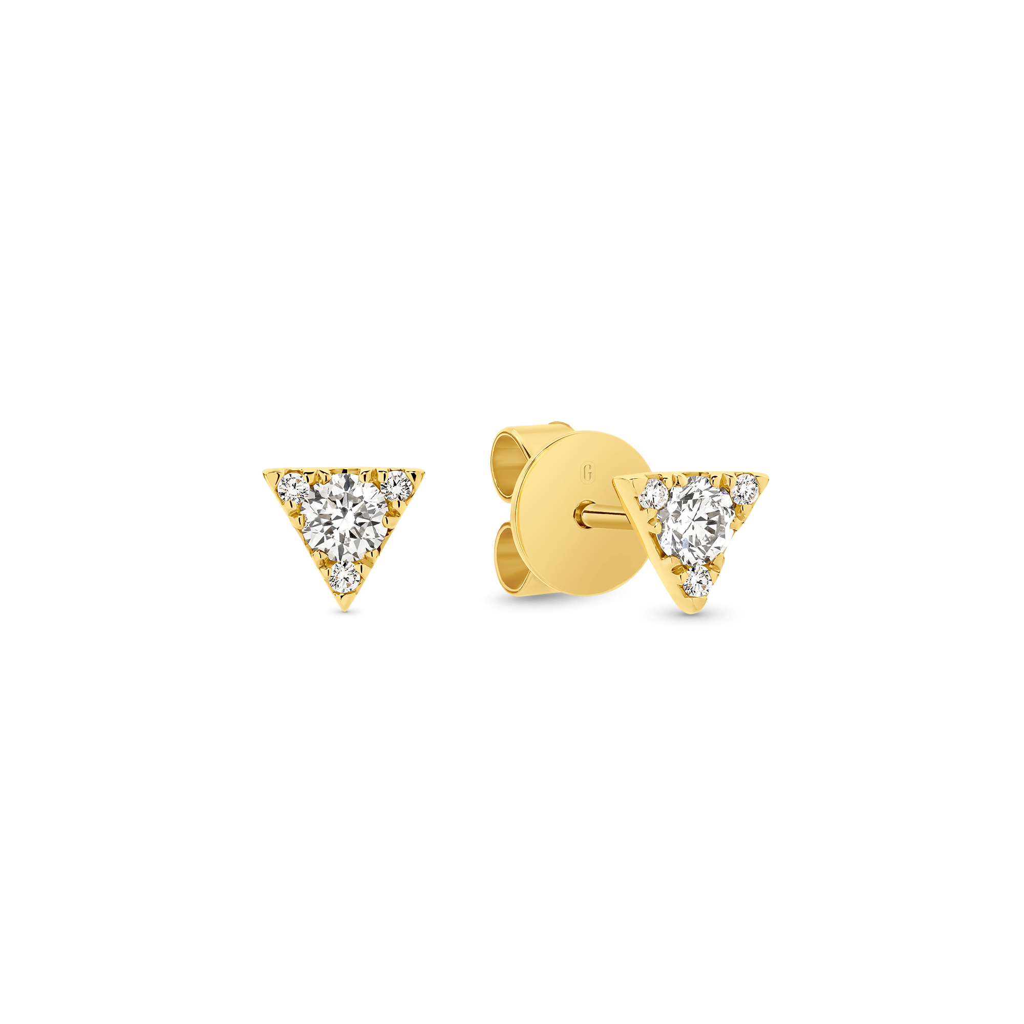 TRIANGLE DIAMOND STUD - Image 2