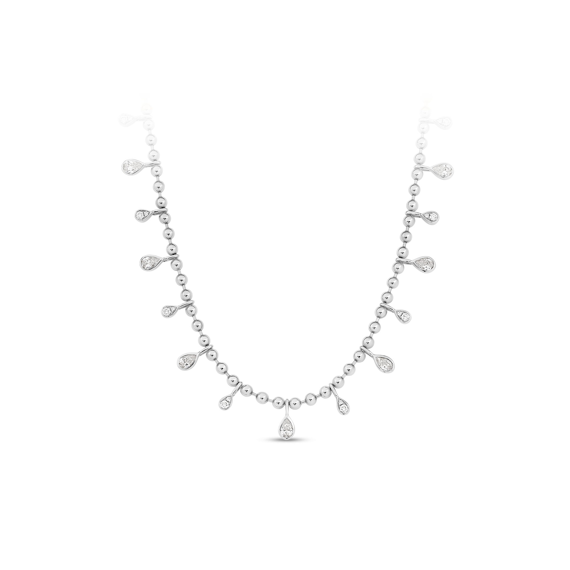 BEAD DIAMOND DROP NECKLACE