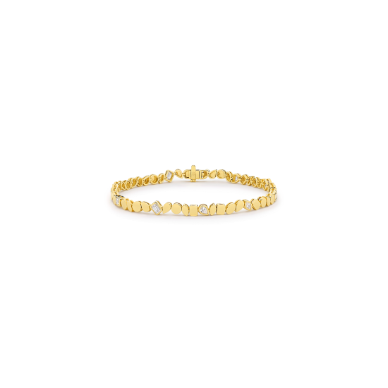 Alternative view of ALTERNATING DIAMOND BRACELET