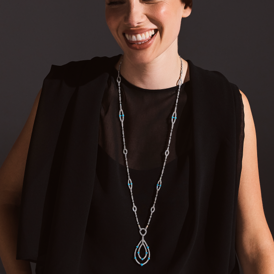 Alternative view of AZURE ARIA NECKLACE